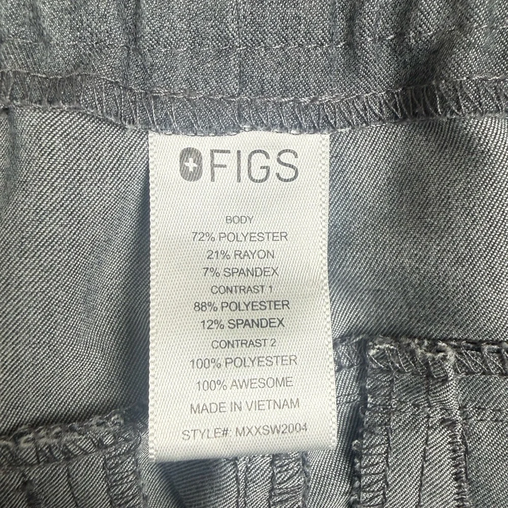 Figs Men M Tansen Jogger Scrub Pants Solid Gray Drawstring Stretch Pockets Nurse
